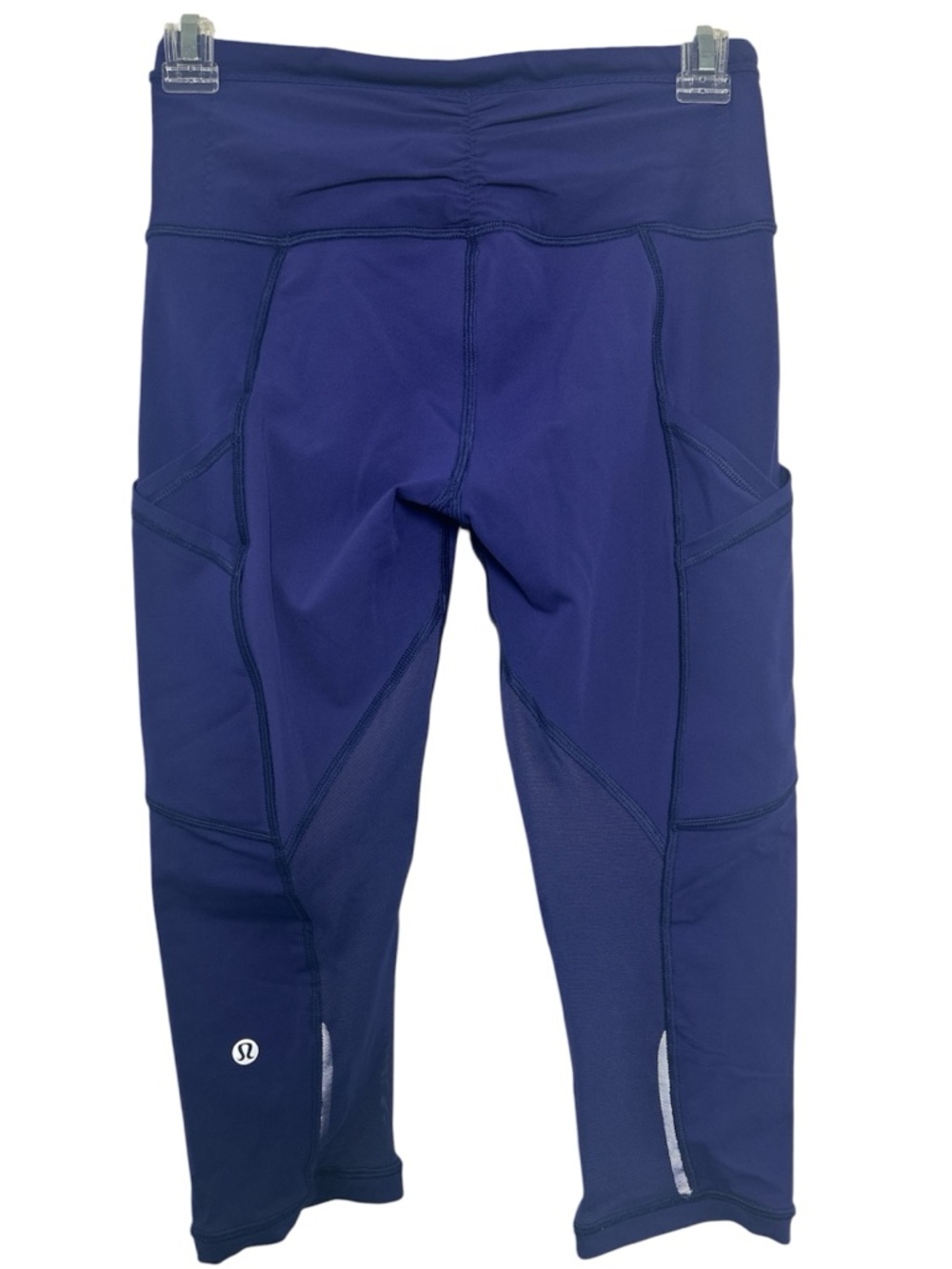 Lululemon HIT IT Purple Athletic Cropped Leggings with Side Pockets